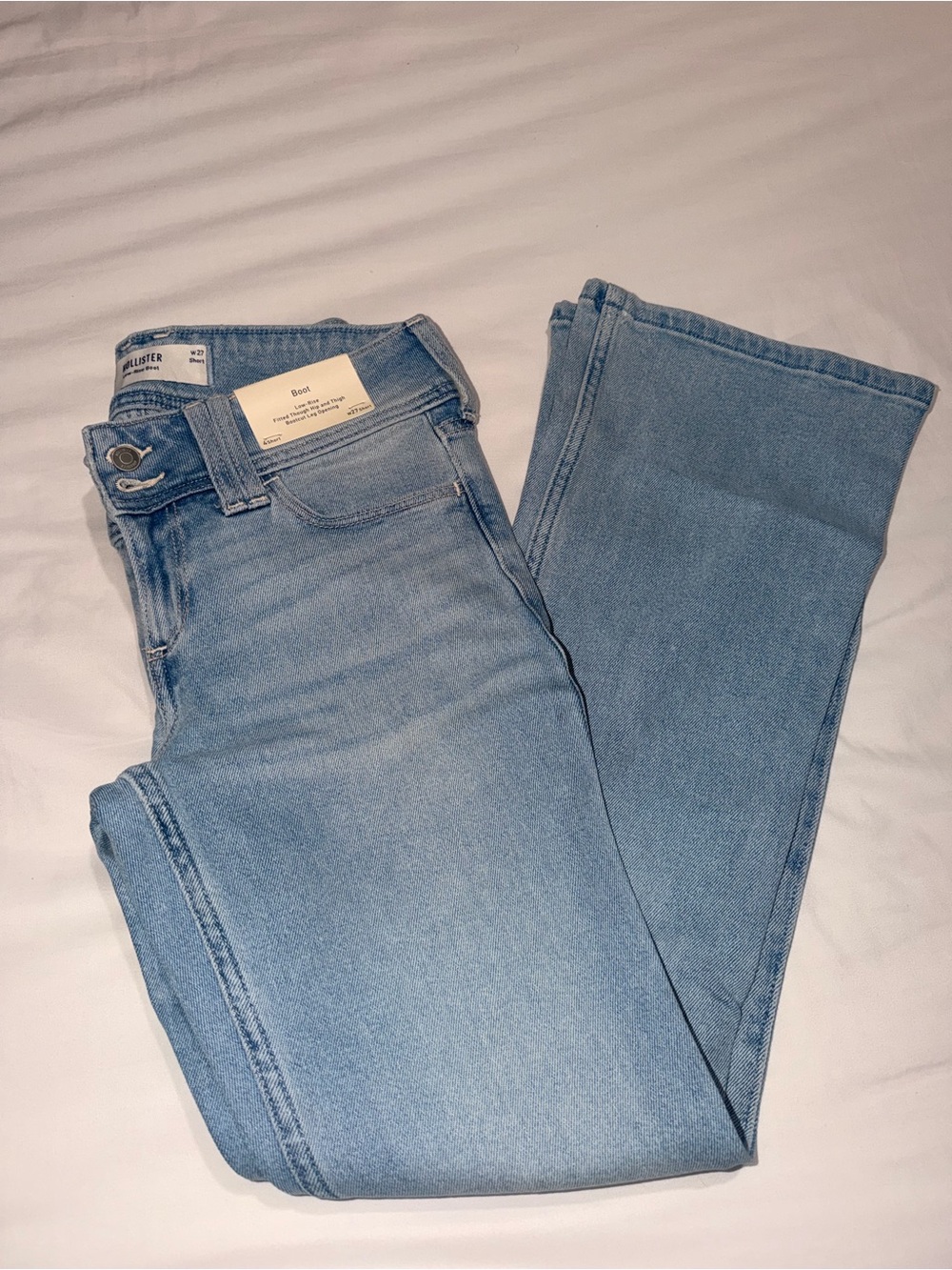 Hollister Light Blue Wide Leg Jeans